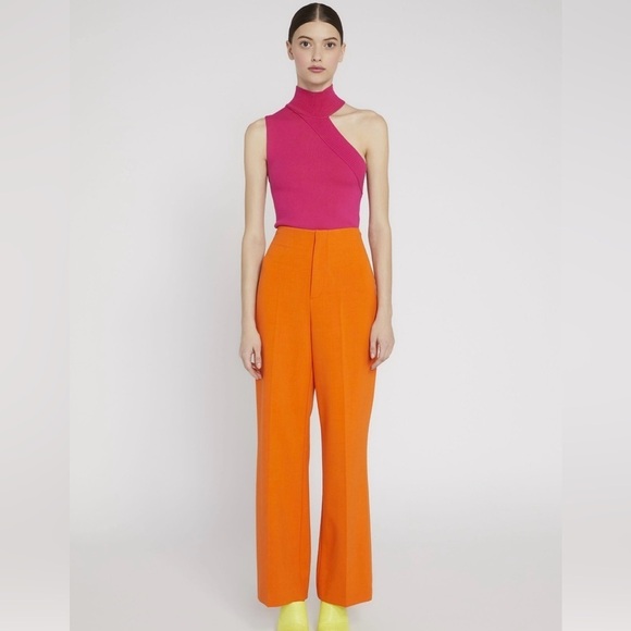 Alice + Olivia Wild Pink “Kiki Cut-Out Tank” Top Medium Excellent Condition! - Picture 2 of 11